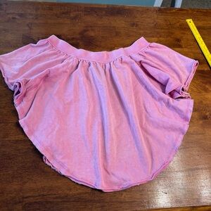 Free People pink womens oversized top size small boho bohemian 100% cotton